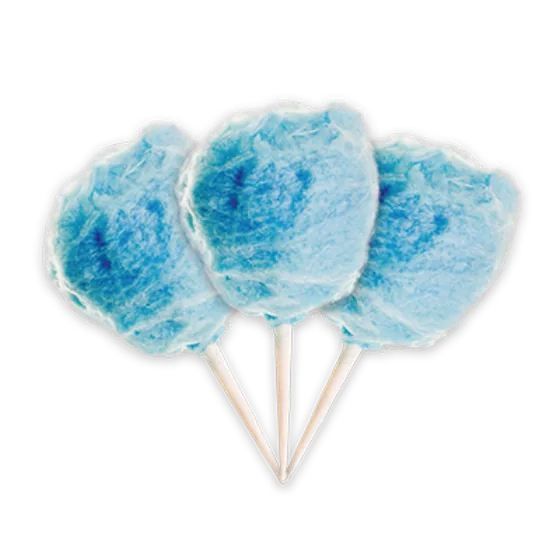 Blue Cotton Candy frozen yogurt