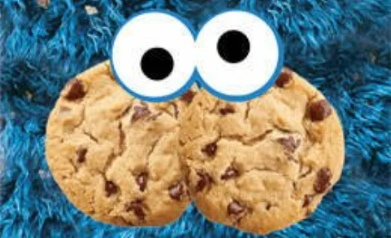 Cookie Monster frozen yogurt