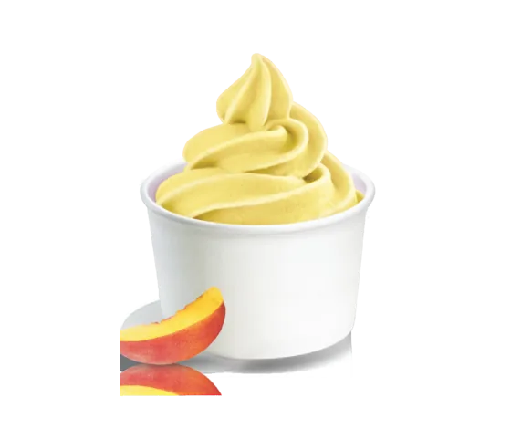 Georgia Peach frozen yogurt