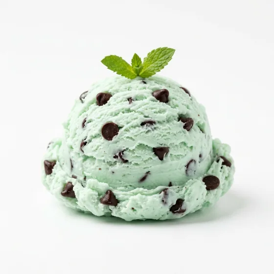 Mint Chocolate Chip frozen yogurt